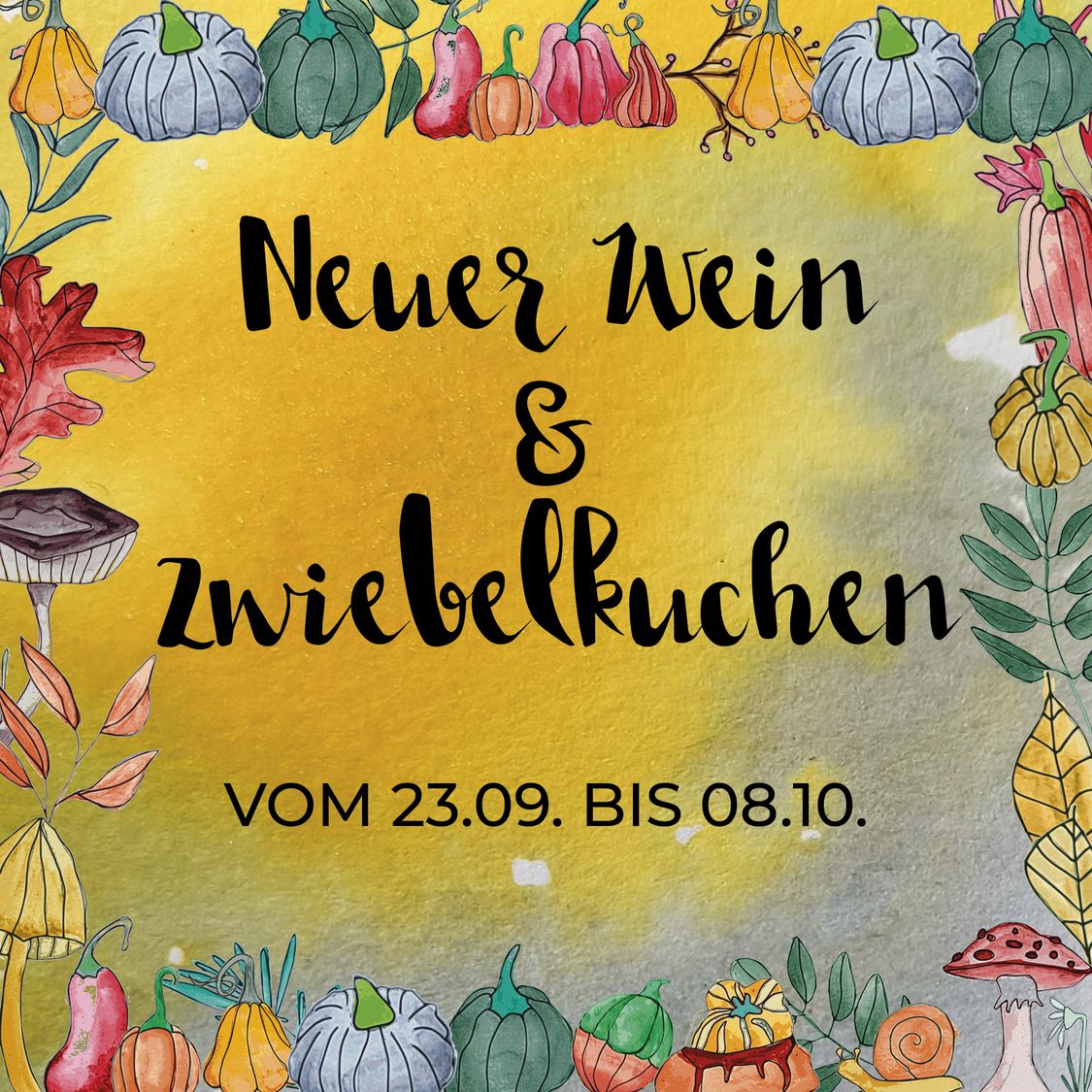 Neuer Wein & Zwiebelkuchen