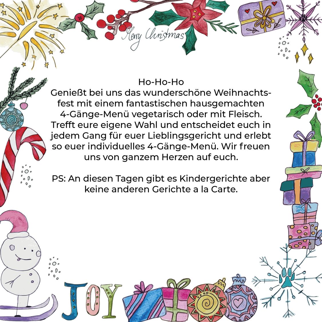 Weihnachtsmenü