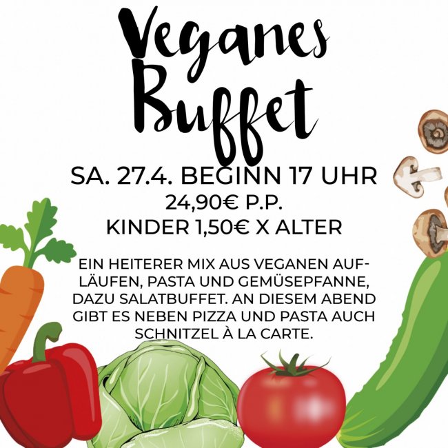 Veganes all you can eat buffet auf dem campingplatz Haumühle