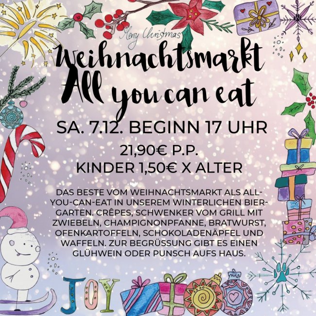 Weihnachstmarkt All-you-can-eat Simmertal Campingplatz 