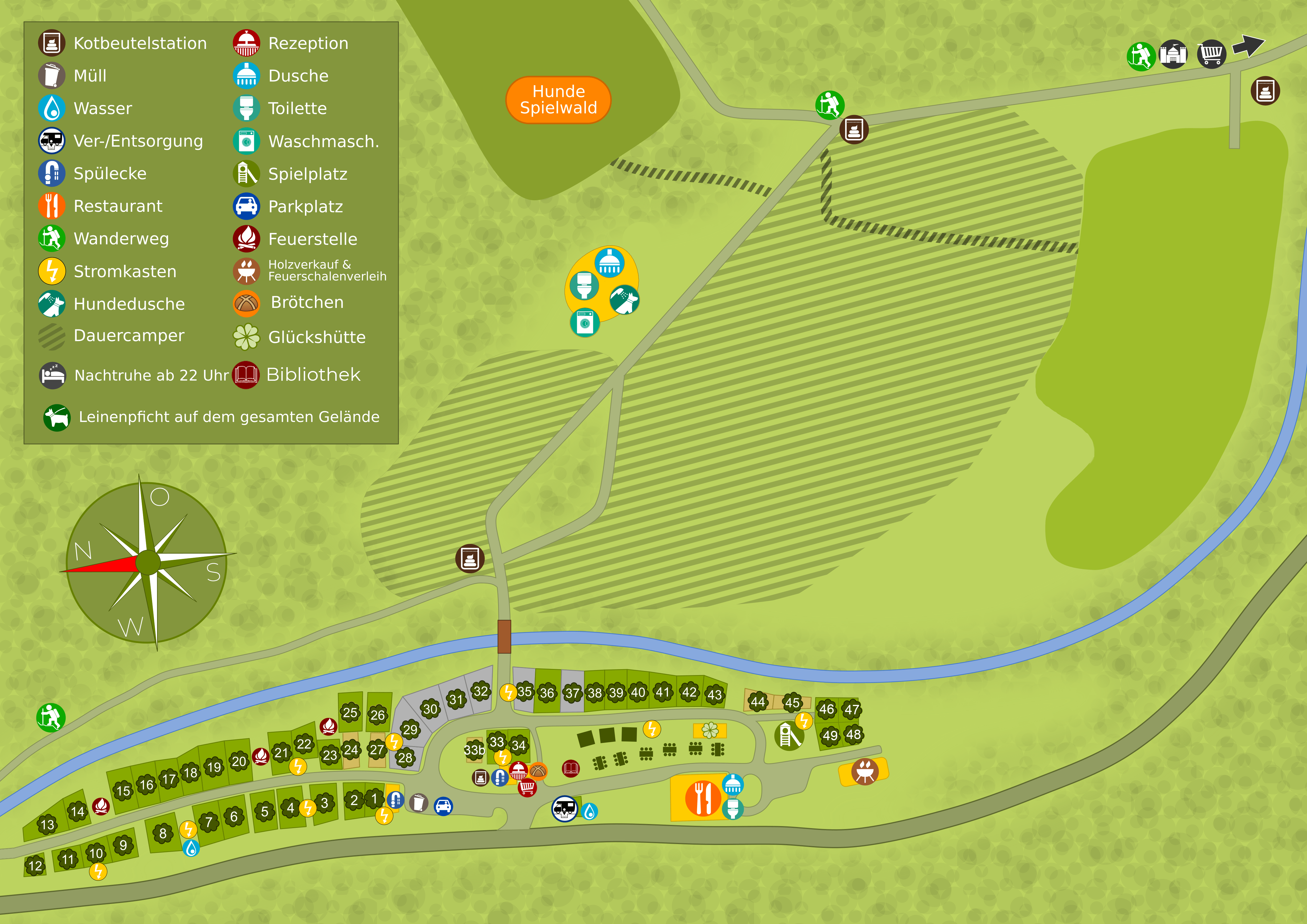 Platzplan - Campingplatz Haumühle