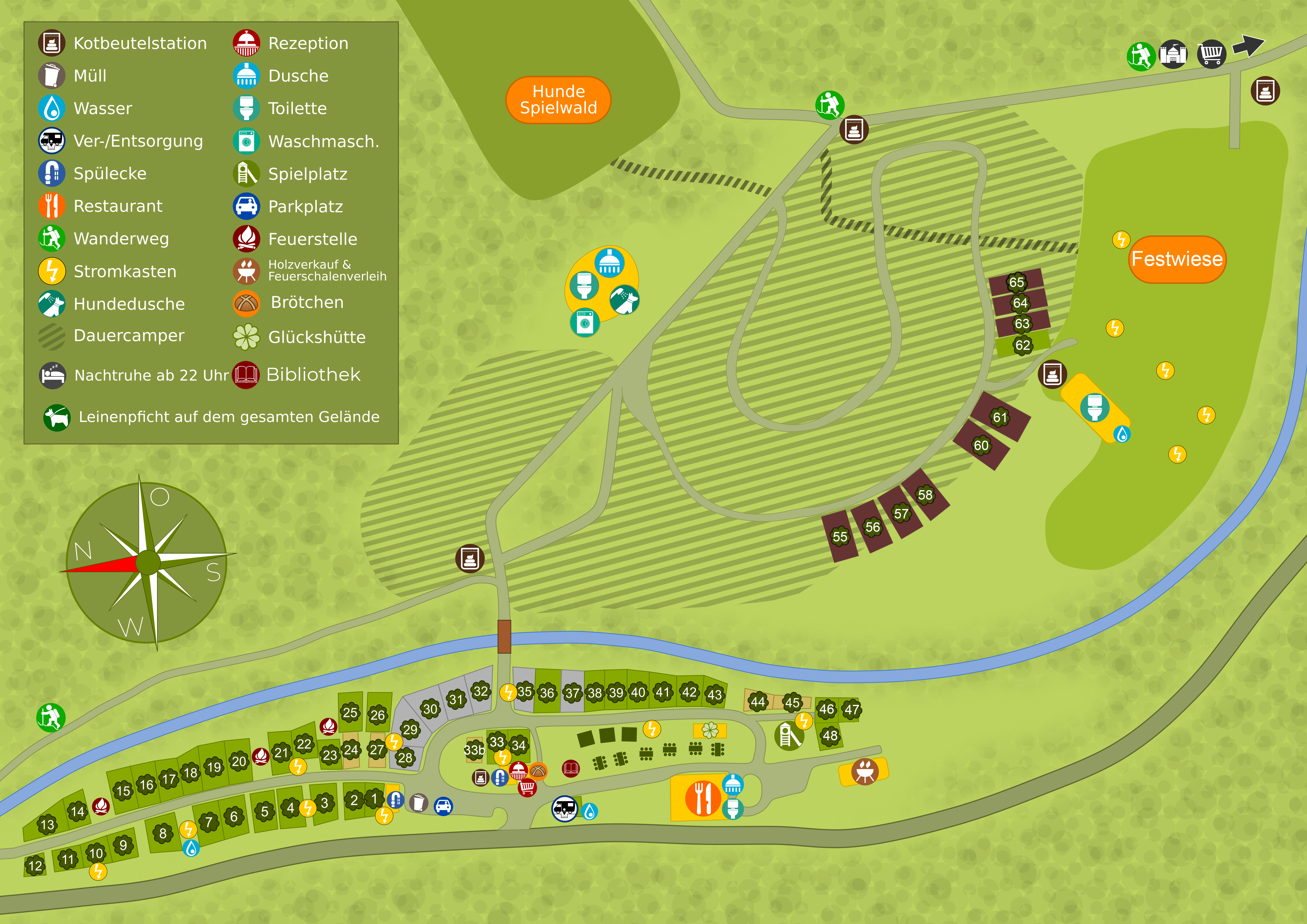 Platzplan - Campingplatz Haumühle