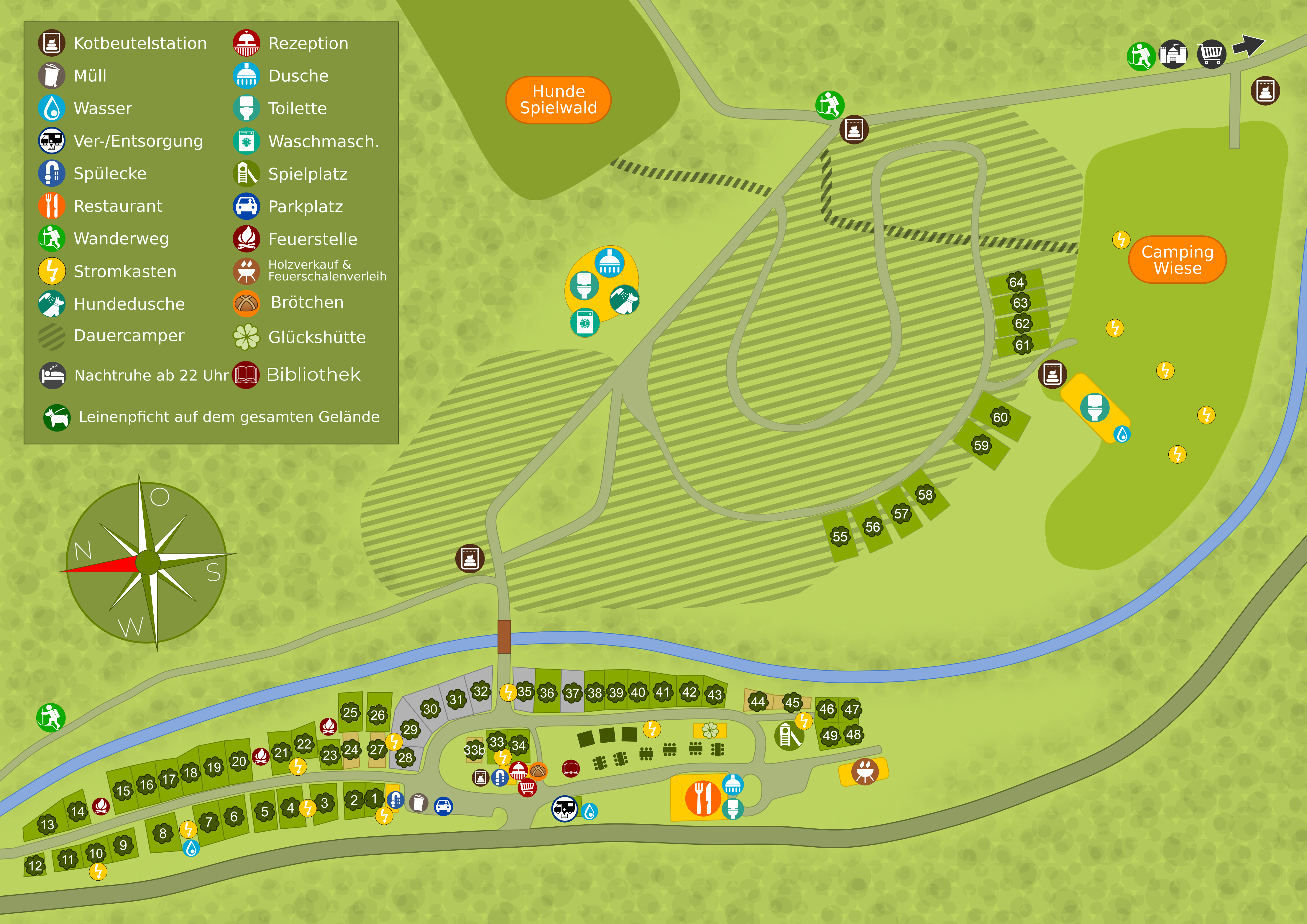 Platzplan - Campingplatz Haumühle
