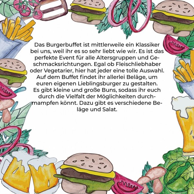 Burger Buffet Campingplatz Event Simmertal Kirn Hunsrück