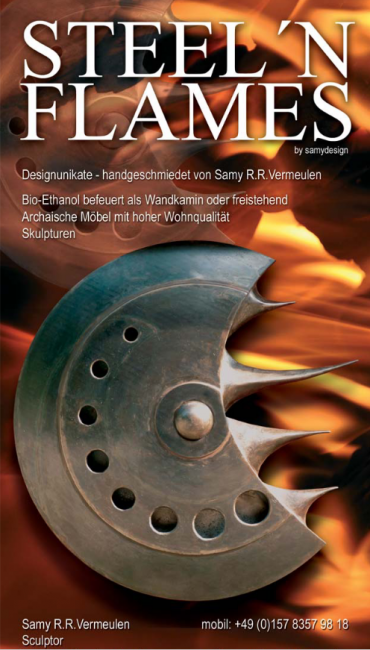 Samy Design Schmiedekunst Steel 'n Flames auf der Haumühle