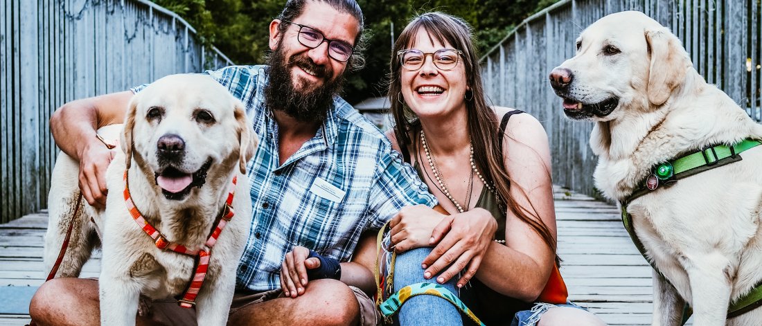 Ute, Benno, Barney & Abby, die neuen Betreiber vom Campingplatz Haumühle